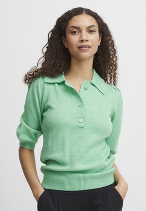 NONINA SS - Poloshirt - ming green melange