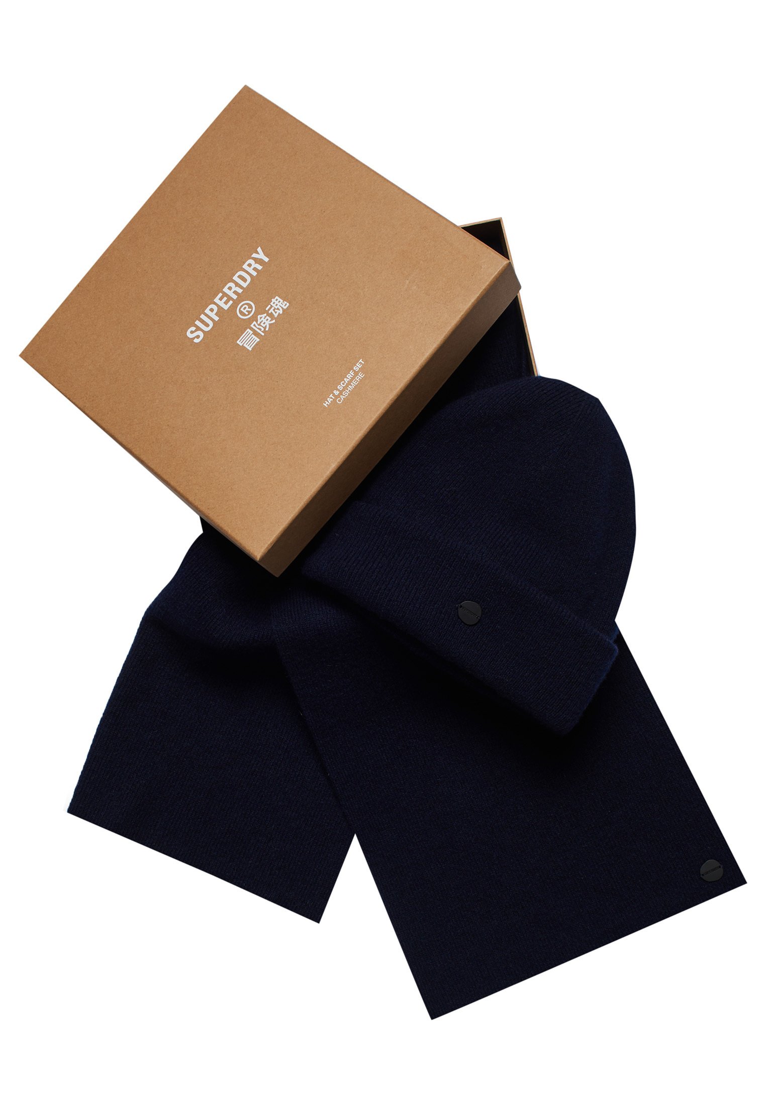 superdry hat and scarf set