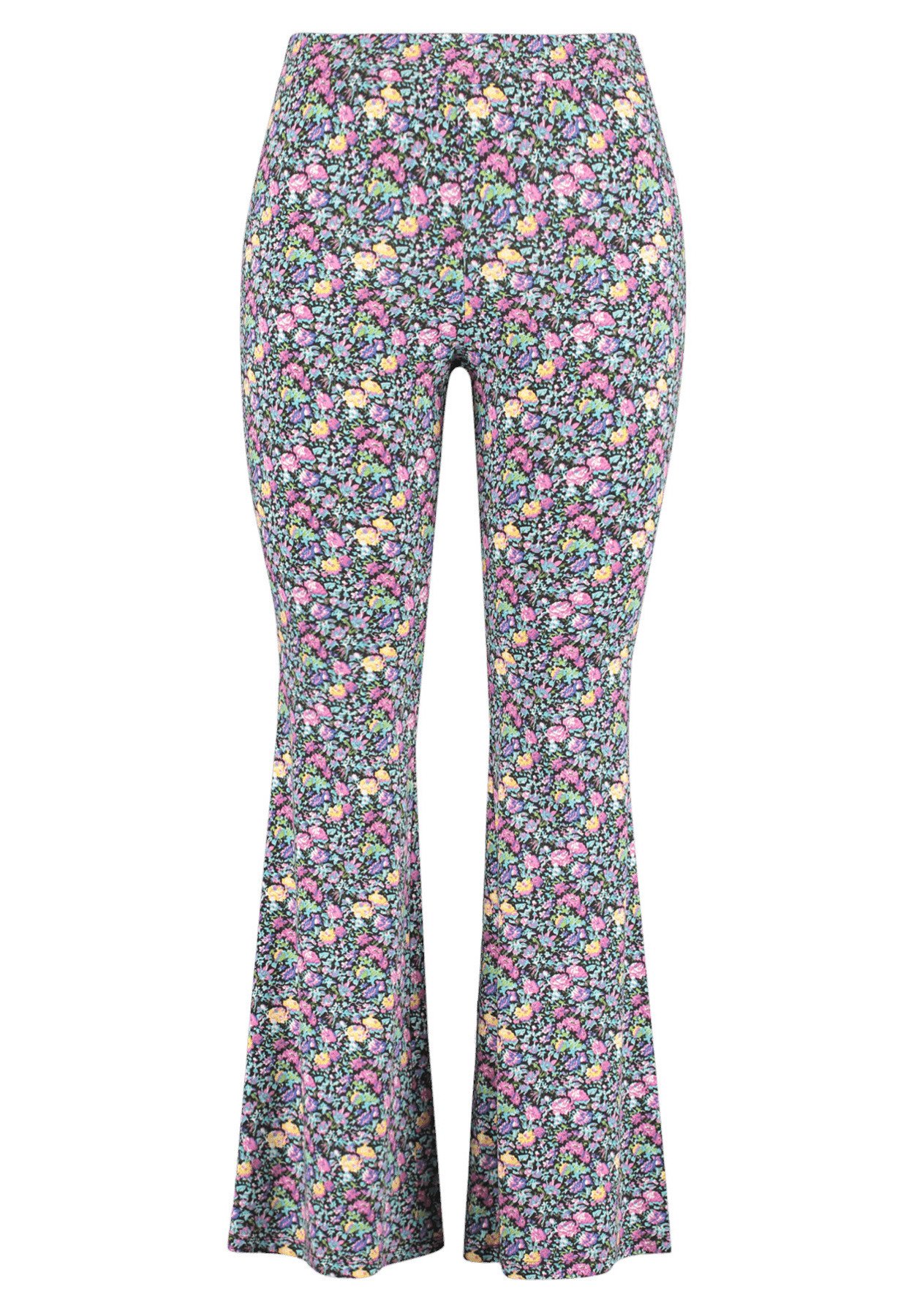 MS Mode FLARED MET PRINT - Stoffhose 