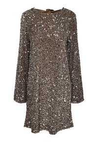 PCKAM DEEP BACK BOW DRESS - Robe de soirée - morel/silver