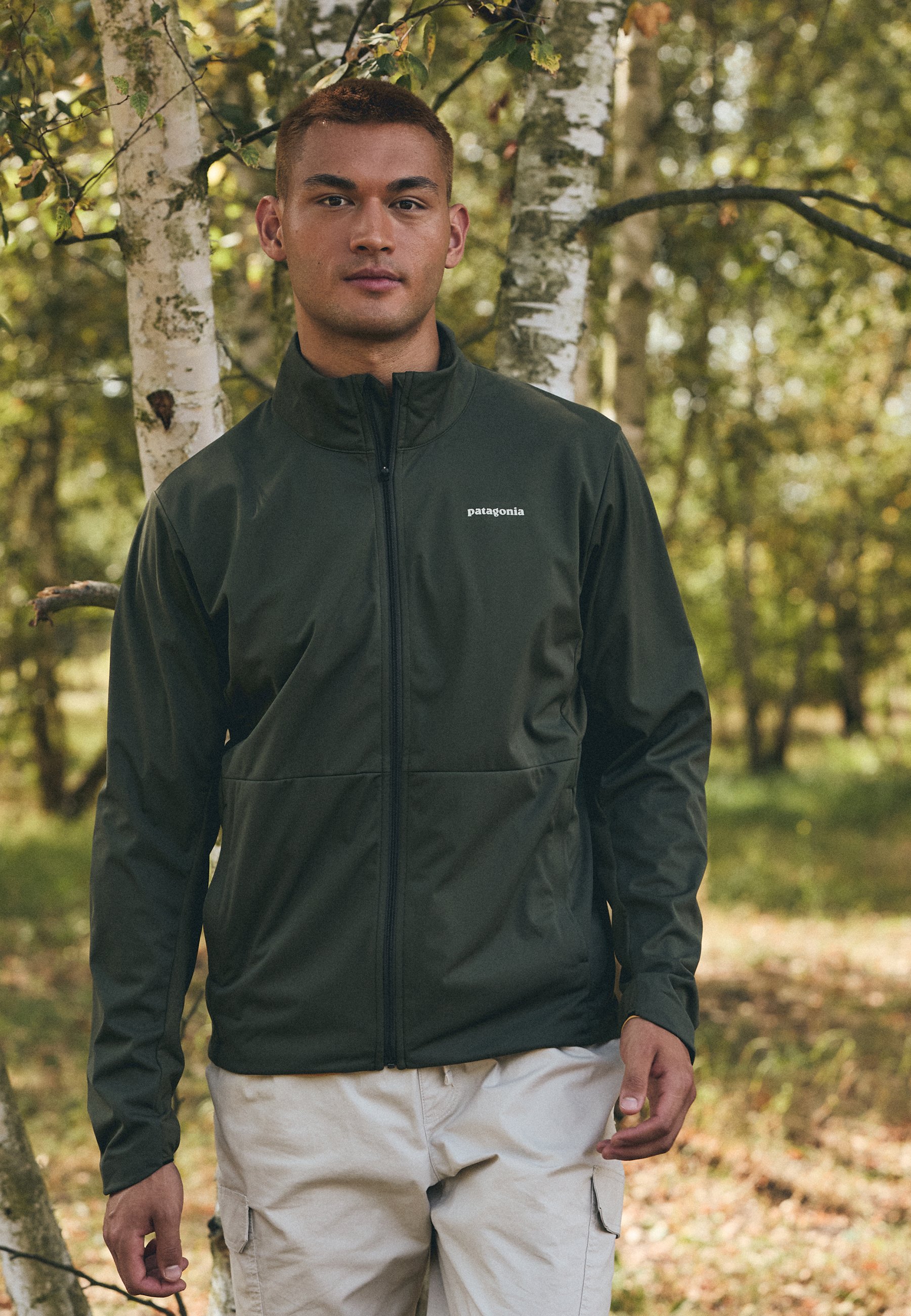 Patagonia WIND SHIELD JACKET - Soft shell jacket - pine needle 