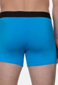 Bruno Banani 4ER PACK FLOWING - Boxerkalsong - aqua blue   schwarz