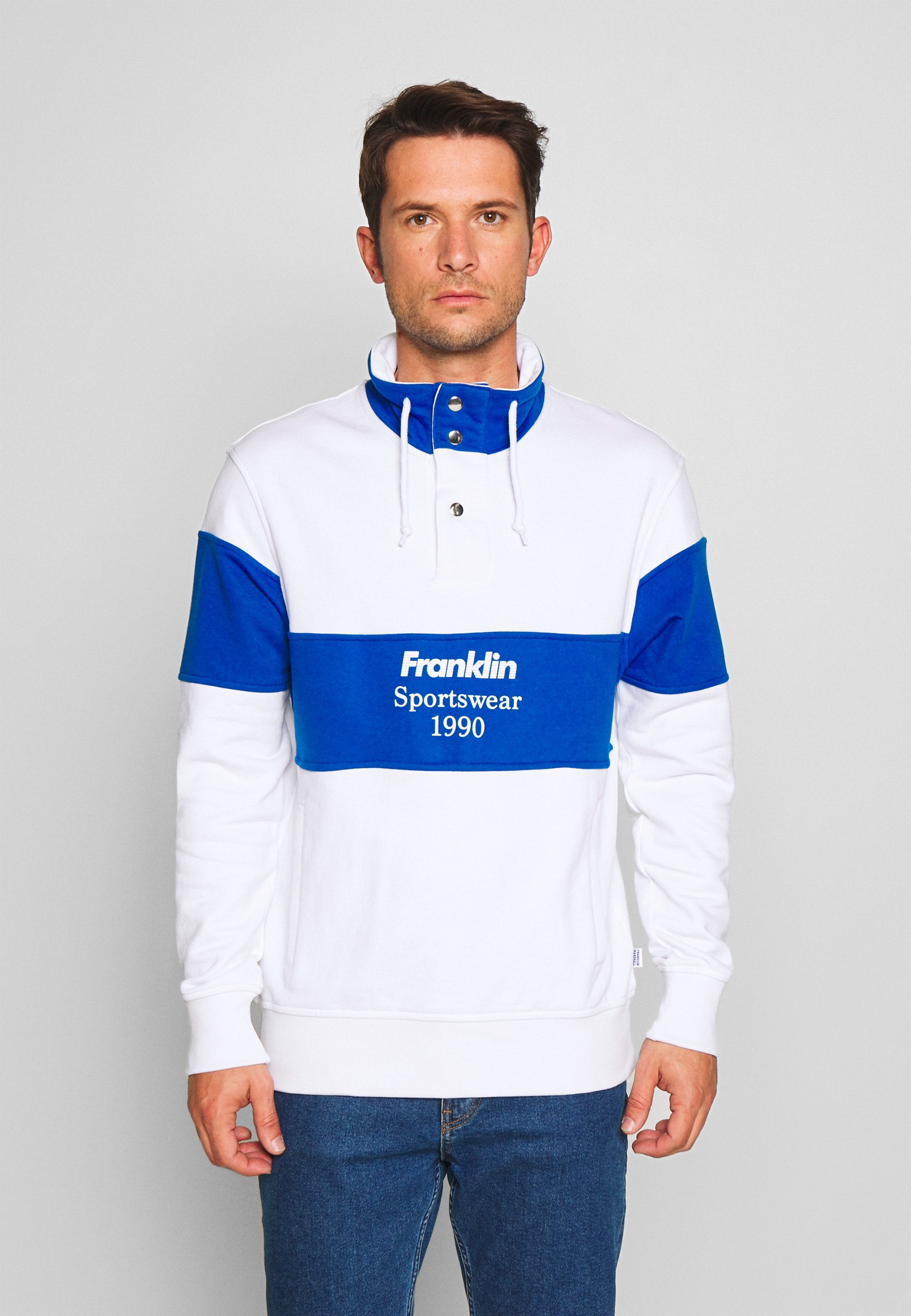 Franklin & Marshall Sweatshirt block color white Zalando.at Franklin and Marshall Sweatshirt | Austria