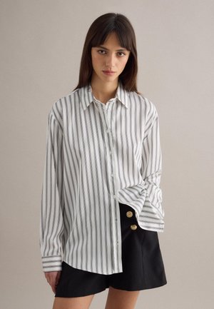 STRIPED LONG-SLEEVE REGULAR FIT  - Hemdbluse - white blue