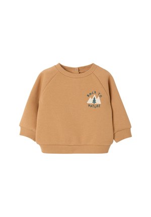 Vertbaudet, VERTBAUDET SWEATSHIRT BABY MIT PRINTMOTIV BASIC - Sweatshirt - ocker