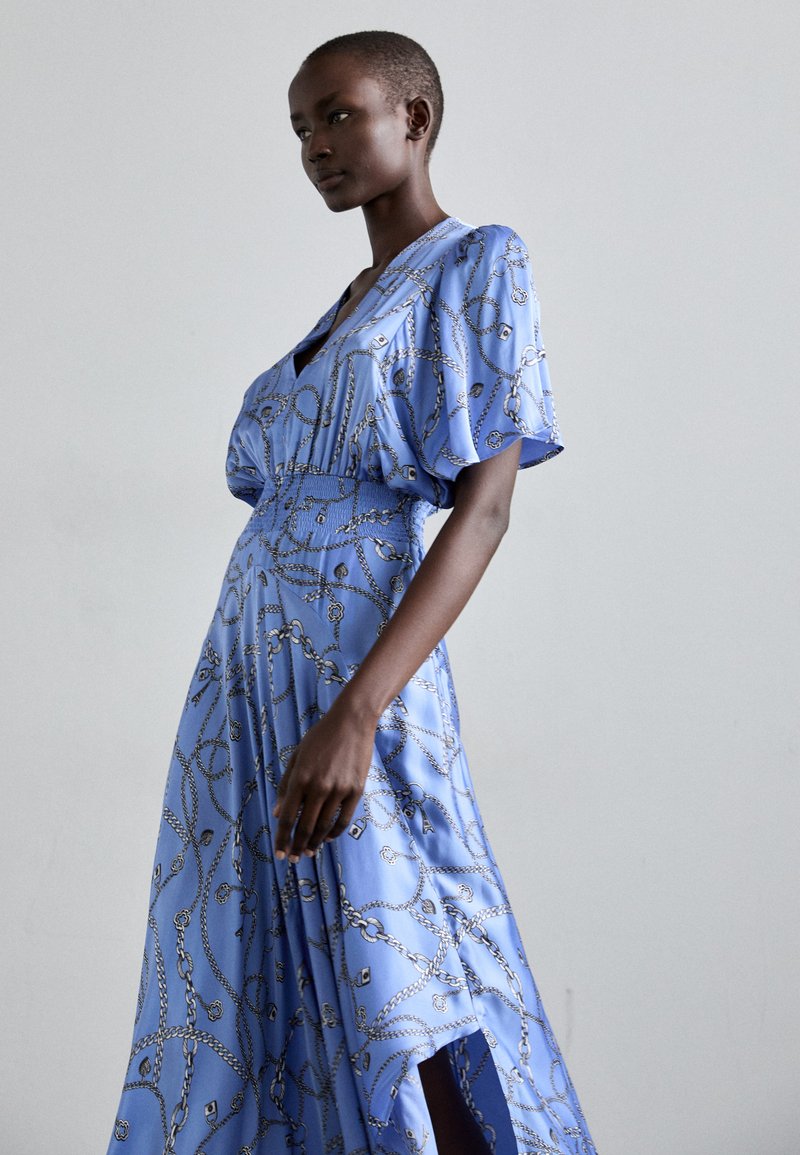 Maje RACHELIANI - Occasion wear - imprim chaines bleu/blue - Zalando