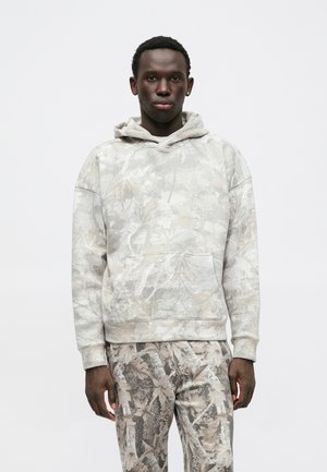 BOXY MIN LOGO - Kapuzenpullover - grey