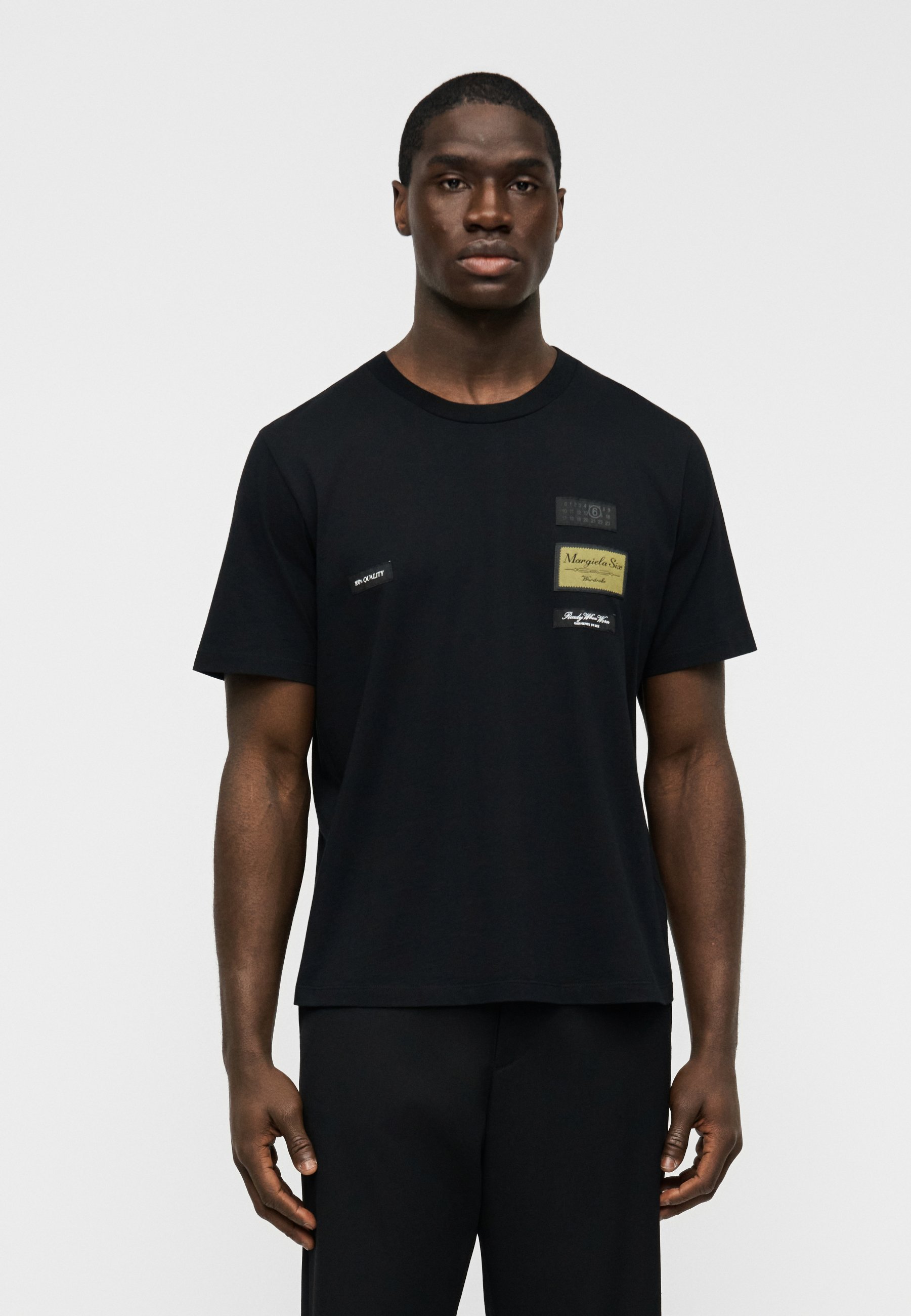 MM6 Maison Margiela Print T-shirt - black - Zalando.co.uk