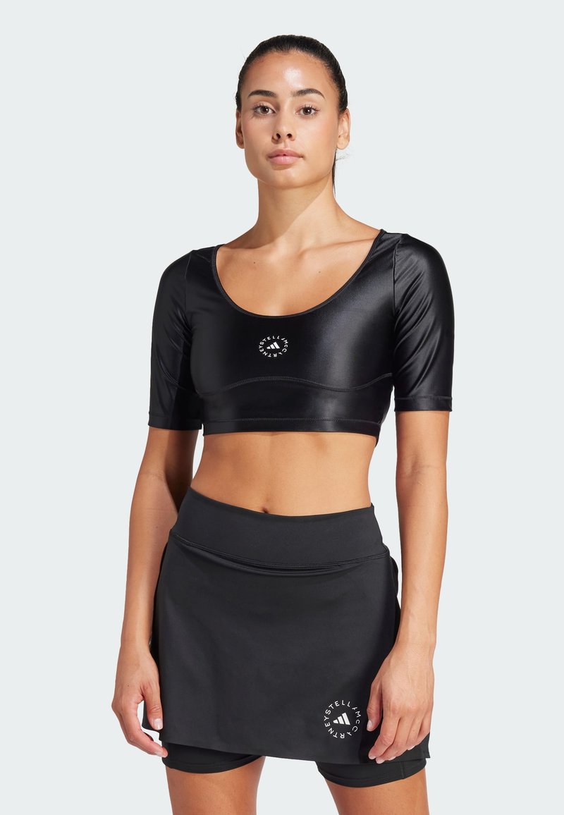 adidas by Stella McCartney CROP - T-shirts - black