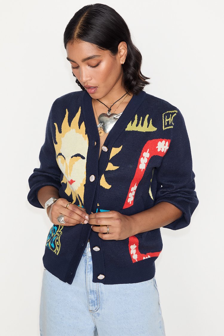 Never Fully Dressed SUNDAZED - Cardigan - navy