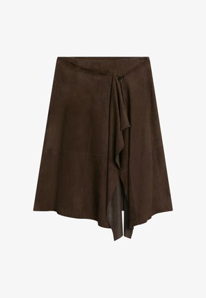 Massimo Dutti, Wickelrock - dark brown