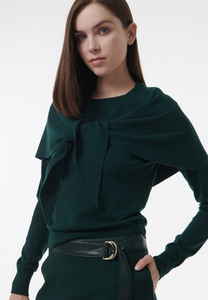 FRONT-TIE SCARF  - Trui - green