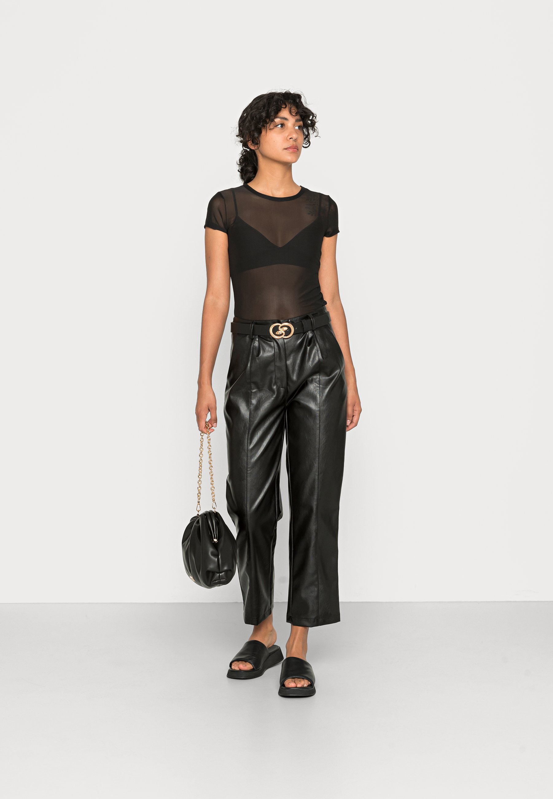 Monki Print T-shirt - black - Zalando.co.uk