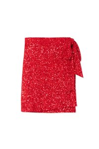 Never Fully Dressed SEQUIN JASPRE SKIRT - Minigonna - red