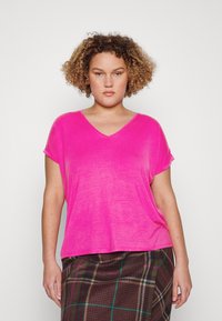 Vero Moda Curve - MAYA  - Tricou basic - pink yarrow Imagine miniatură 1