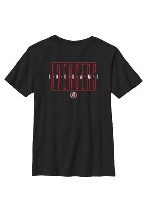 Marvel AVENGERS STRIKETHROUGH TEXT - T-shirt z nadrukiem