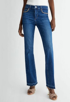 Liu Jo Jeans, HIGH-WAISTED WITH CHAINS - Jeans a sigaretta - blue denim