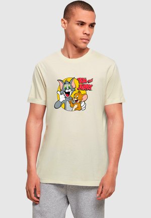 TOM AND JERRY - THUMBS UP - Print T-shirt - sand