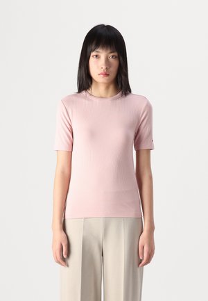 Apdrukāts T-krekls - foggy pink