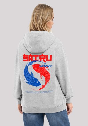 KOI FISH JAPAN STREETSTYLE - Hoodie - grey melange