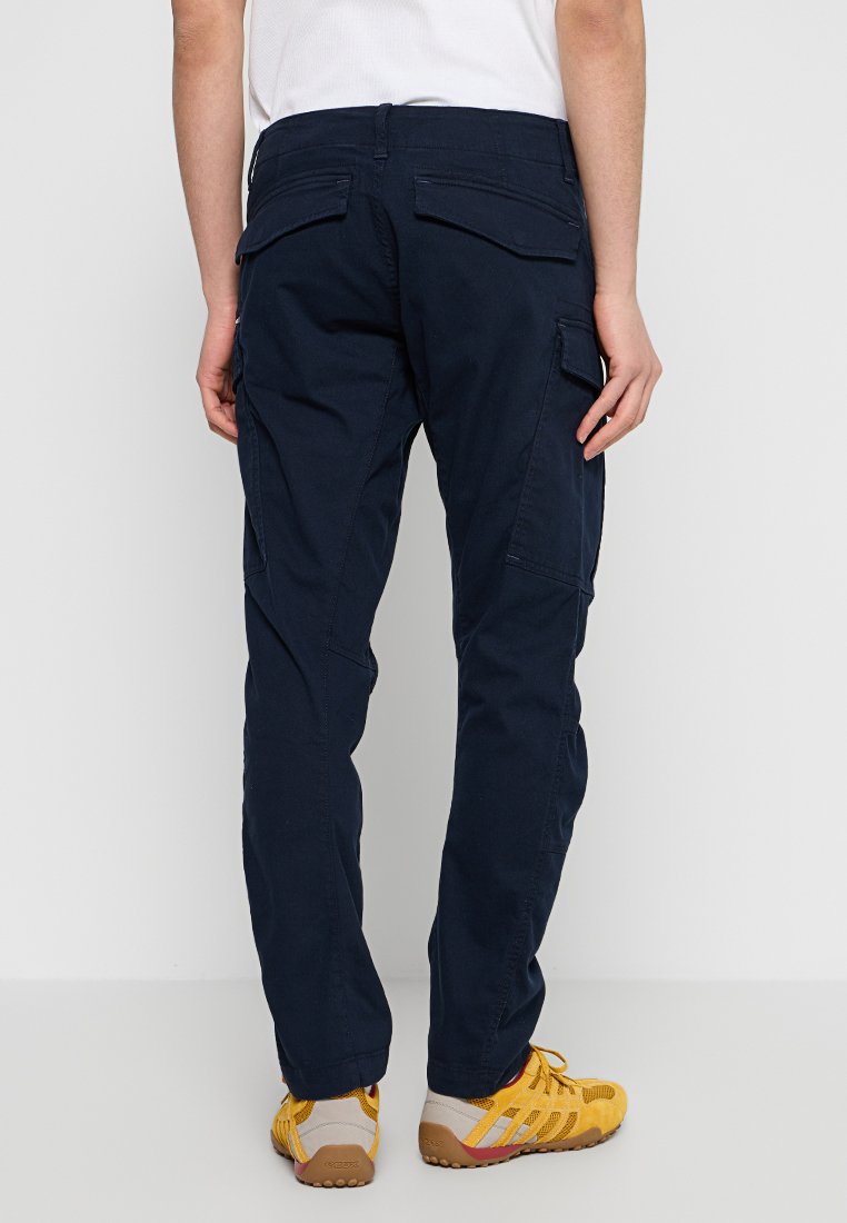 Marine Cargo-Hosen mit mehreren Taschen, geradem Schnitt und strapazierfähigem Stoff. Der Bund verfügt über Gürtelschlaufen für zusätzliche Verstellbarkeit.