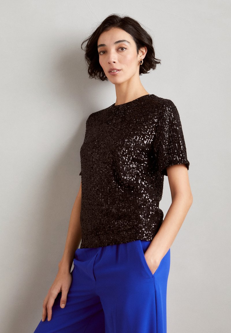 Marks & Spencer SEQUIN TEE TShirt print black/schwarz Zalando.de