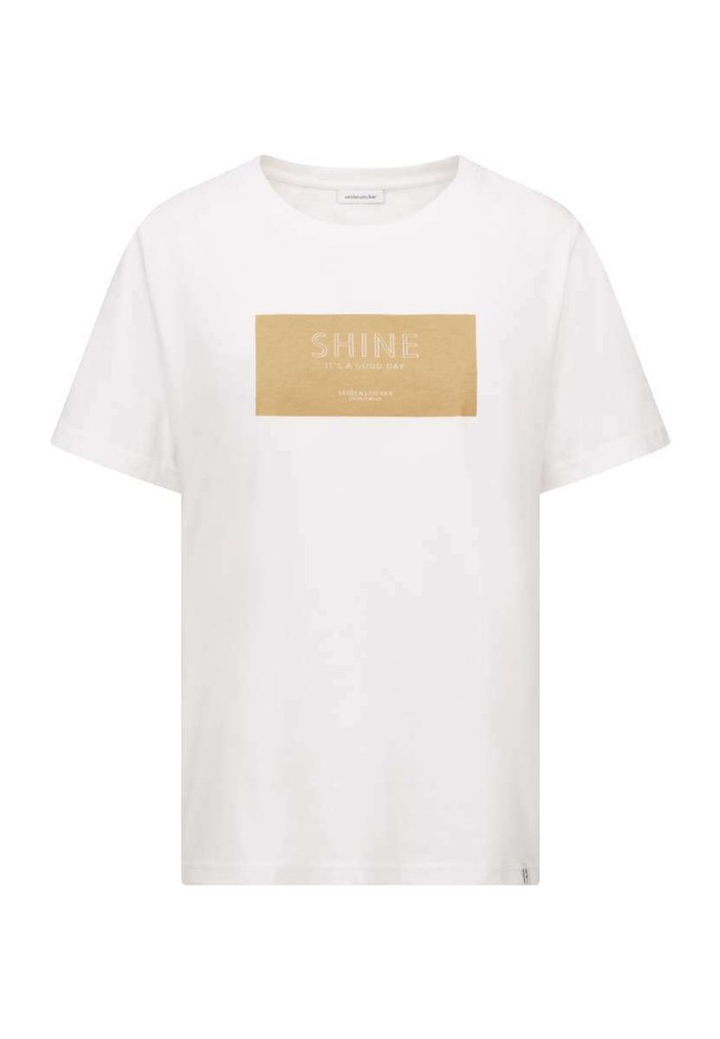 seidensticker T-shirt print geel seidensticker T-shirt print geel