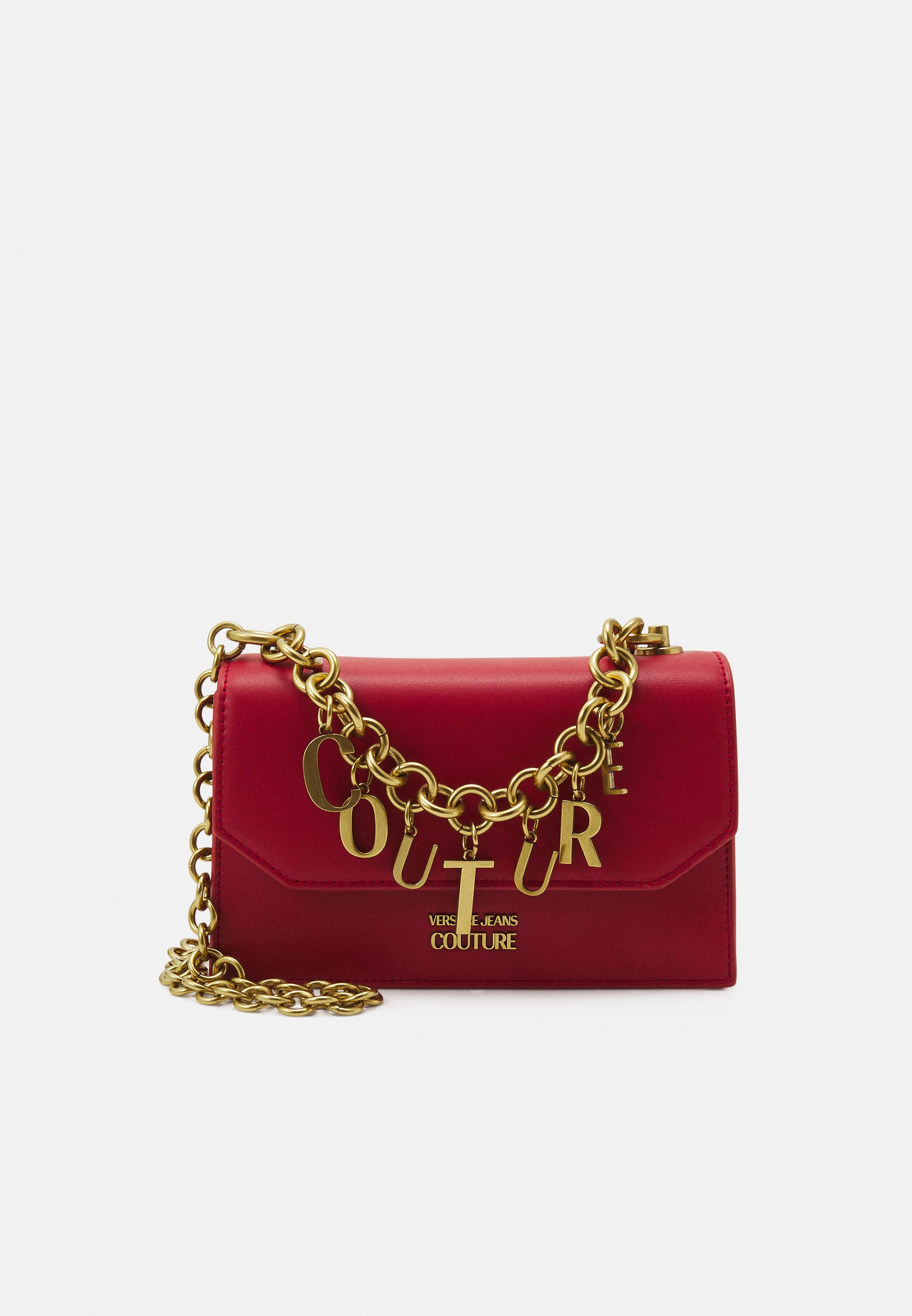Versace Jeans Couture CHARMS SMOOTH SHOULDER BAG - Borsa a tracolla - rosso  - Zalando.it