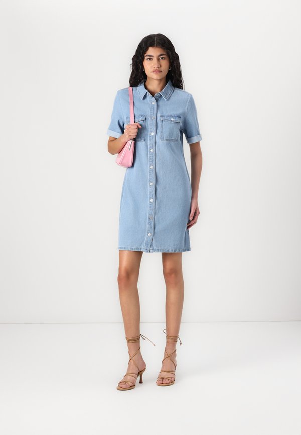 JDYESMEE BUTTON DRESS - Denim dress3