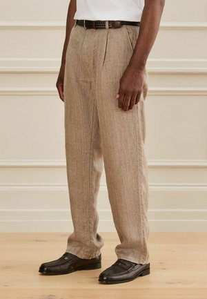 Next, Trousers - mushroom brown