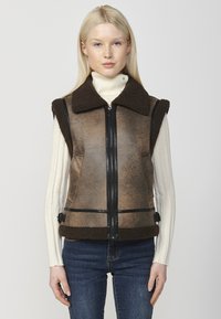 Koroshi Strukirani kaput - marron   brown