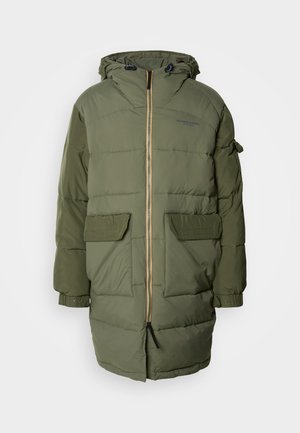 Scotch & Soda LONG PUFFER - Zimní kabát - thyme