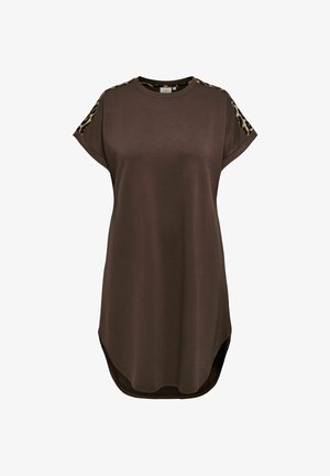 ONLY Carmakoma, DRESS CARLISE MIDI DRESS - Jerseykjole - chocolate martini