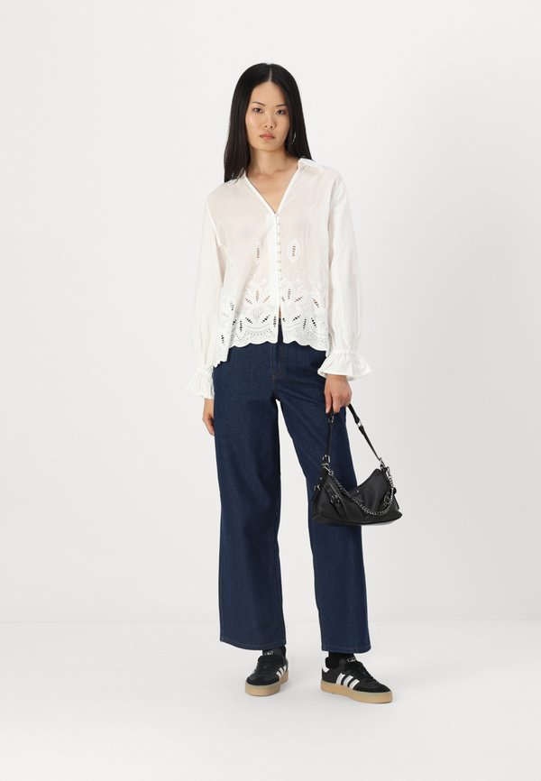 OBJEDITH - Button-down blouse - cloud dancer3