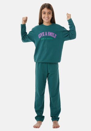 Schiesser, NIGHTWEAR SET - Nachtwäsche Set - tiefseegrün