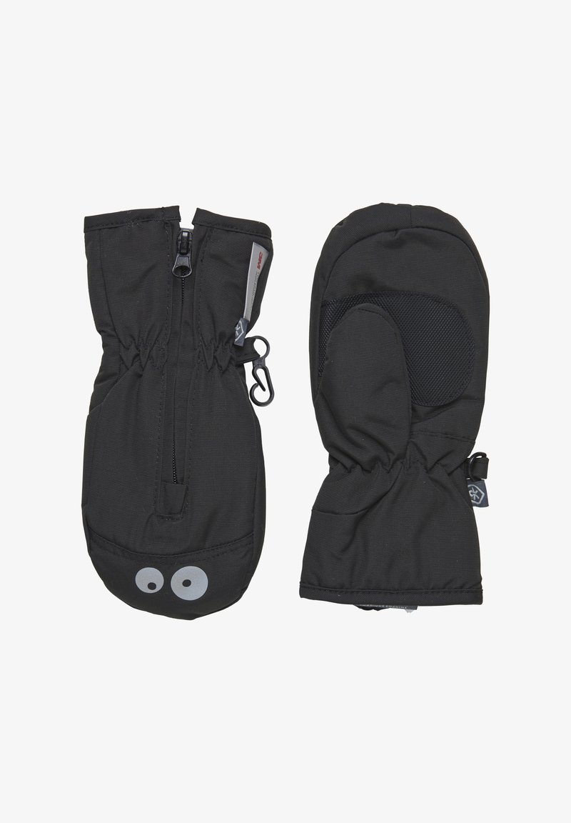 Color Kids W ZIPPER - Mittens - black