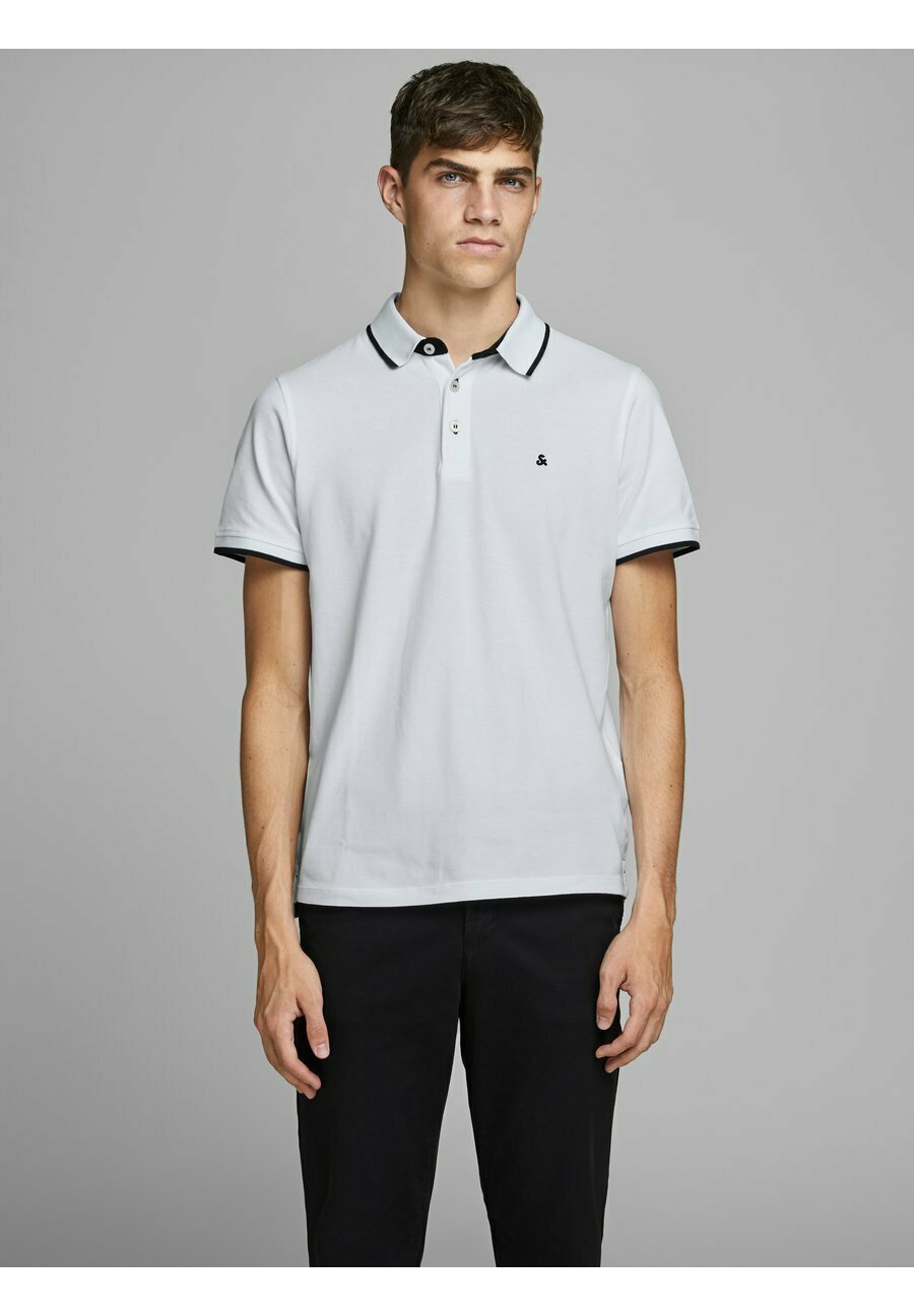 Jack \u0026 Jones JJEPAULOS SS NOOS - Poloshirt - white/wit - Zalando.nl