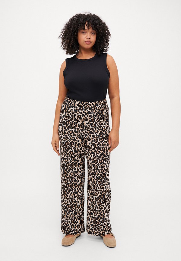 CARLEONESS WIDE - Trousers - pumice stone3