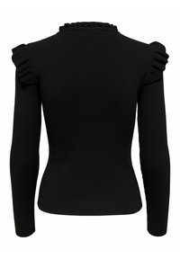 ONLY ONLSIA SALLY RUFFLE PULLOVER - Trui - black