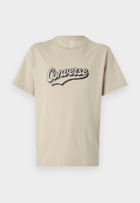 SPORT SCRIPT - T-shirt imprimé - beige