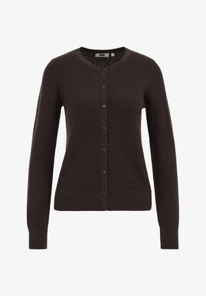WE Fashion, Cardigan - dark brown