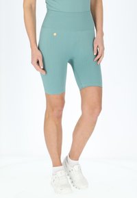 Swedemount RIBBED SEAMLESS SHORT TIGHTS - Shorts - seaweed green