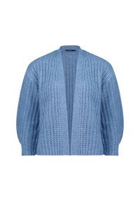 zero GROB OFFENER STYLE Strickjacke middle blue melange/blau