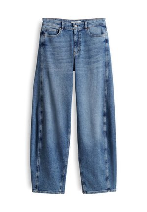 OPUS PANTS, OPUS PANTS BARREL MENI MOON - Wide Leg - mid blue