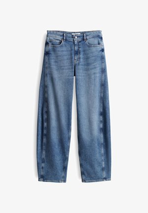 OPUS PANTS, OPUS PANTS BARREL MENI MOON - Wide Leg - mid blue