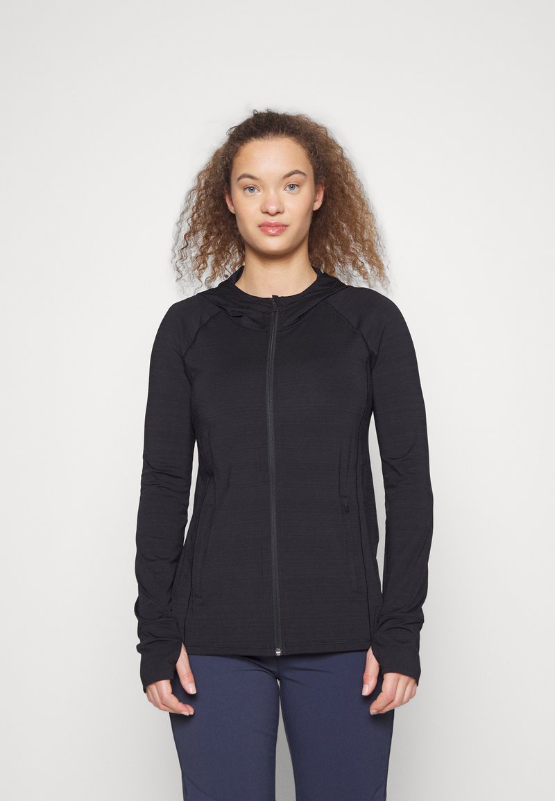 Athleta PACIFICA ILLUME JACKET - Camisola com fecho - black