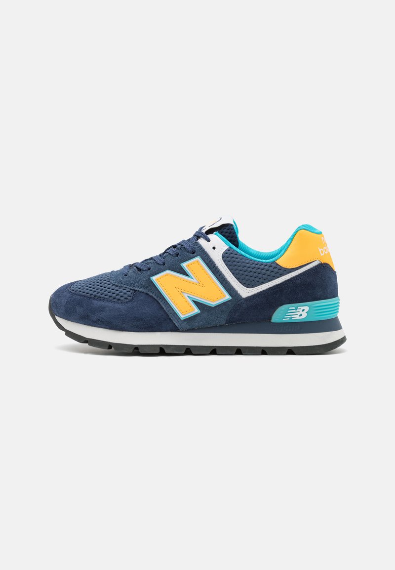 New Balance 574 UNISEX Trainers dark blue/yellow/multicoloured