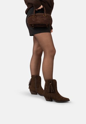 Bottines de cowboy / motard - dark brown