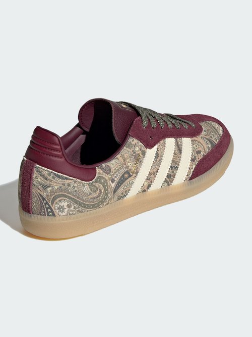 adidas SAMBA OG W - Zapatillas - maroon/warm vanilla/olive strata — foto 4