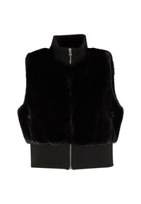 CROPPED - Waistcoat - black